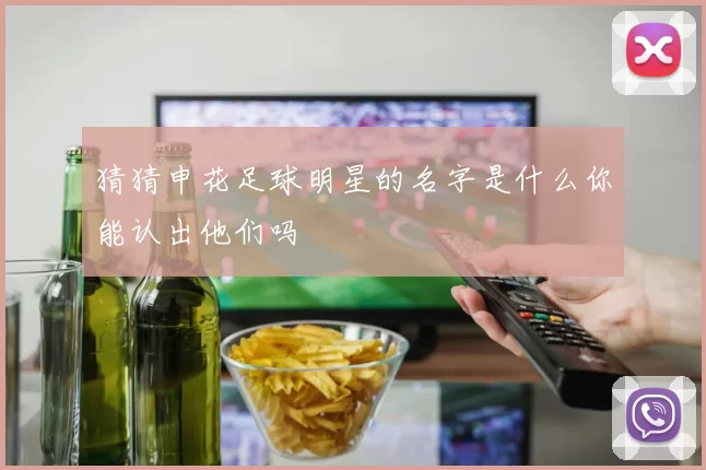 猜猜申花足球明星的名字是什么你能认出他们吗