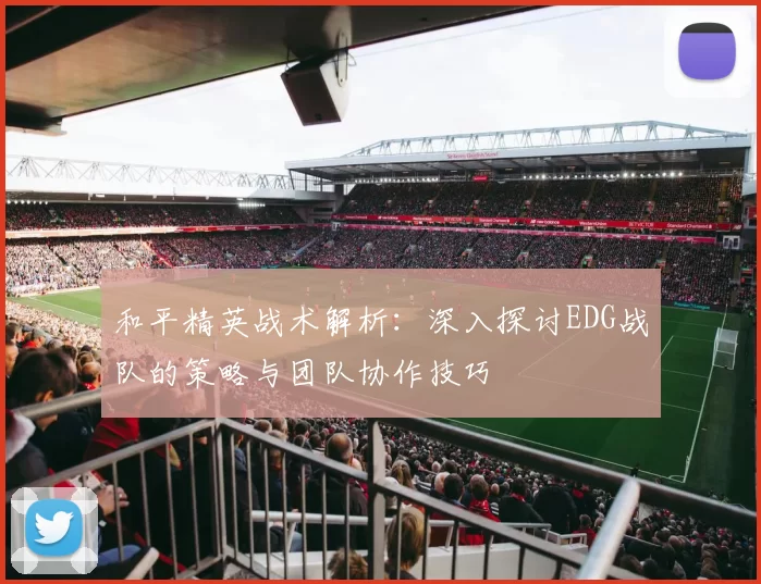 和平精英战术解析：深入探讨EDG战队的策略与团队协作技巧