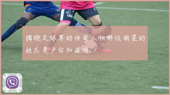 揭晓足球界的传奇人物哪位明星的姓氏是卢你知道吗